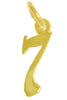 14k Gold Pendant, Numerals for Celebrating All Occasions; Anniversary, Birthdays