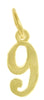 14k Gold Pendant, Numerals for Celebrating All Occasions; Anniversary, Birthdays