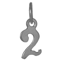 Sterling Silver Pendant Very Tiny Numerals for Celebrating All Occasions; Anniversary, Birthdays
