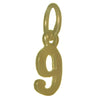14k Gold Pendant Very Tiny Numerals for Celebrating All Occasions; Anniversary, Birthdays