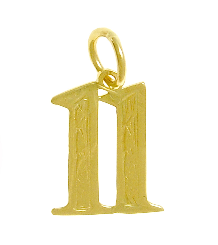 14k Gold Pendant Numerals for Celebrating All Occasions; Anniversary, Birthdays