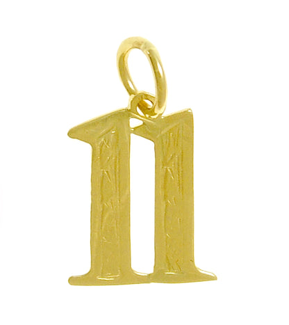 14k Gold Pendant Numerals for Celebrating All Occasions; Anniversary, Birthdays