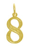 14k Gold Pendant Numerals for Celebrating All Occasions; Anniversary, Birthdays