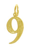 14k Gold Pendant Numerals for Celebrating All Occasions; Anniversary, Birthdays