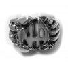 Sterling Silver Ring Mens Nugget Style with "NA " Initials