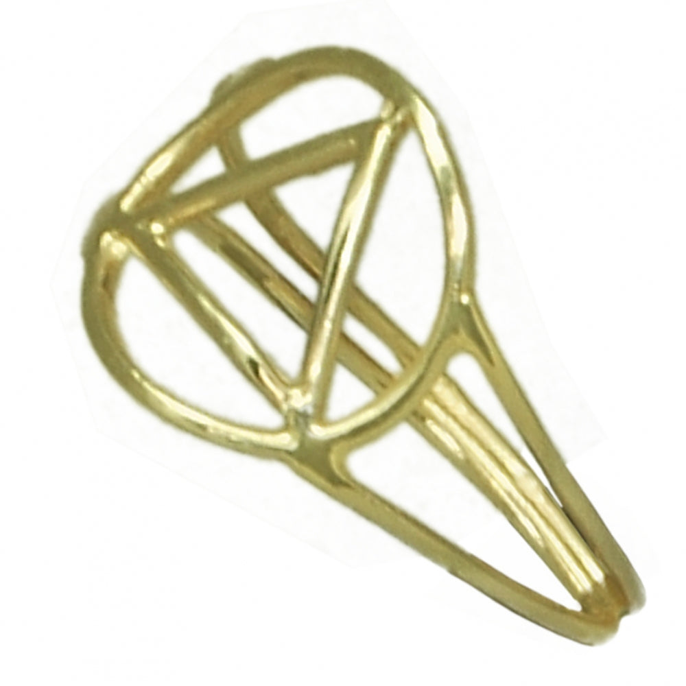 14k Gold Ring, Alcoholics Anonymous AA Symbol