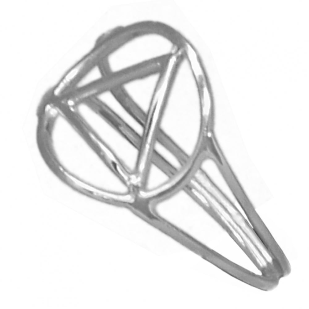 Sterling Silver Ring, Alcoholics Anonymous AA Symbol