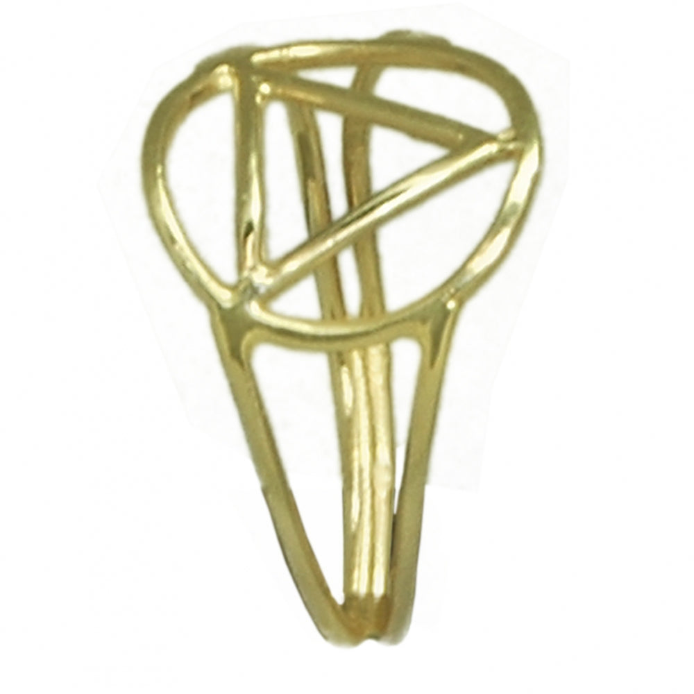 14k Gold Ring, Alcoholics Anonymous AA Symbol