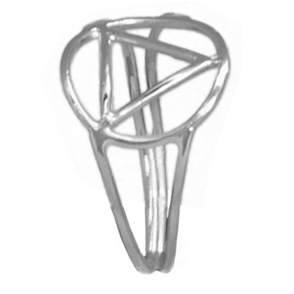 Sterling Silver Ring, Alcoholics Anonymous AA Symbol