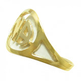 14k Gold Ring, "NA " Initial