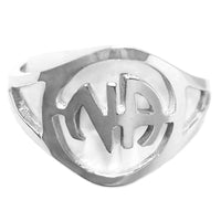 Sterling Silver Ring, "NA " Initials
