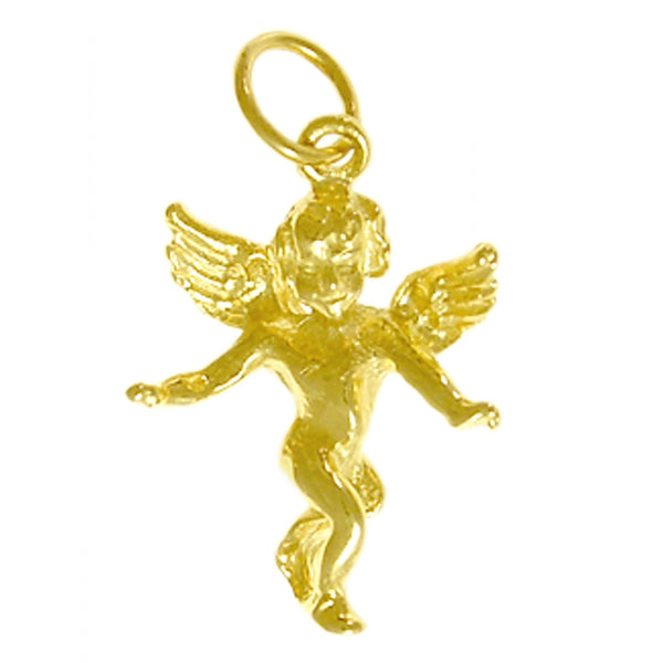 14k Gold Pendant, Guardian Angel