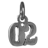 Sterling Silver Pendant 1-9 & 00-09 Small Numerals for Celebrating All Occasions; Anniversary, Birthdays