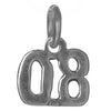 Sterling Silver Pendant 1-9 & 00-09 Small Numerals for Celebrating All Occasions; Anniversary, Birthdays