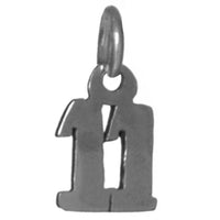 Sterling Silver Pendant #'s 10-29 Small Numerals for Celebrating All Occasions; Anniversary, Birthdays