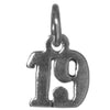 Sterling Silver Pendant #'s 10-29 Small Numerals for Celebrating All Occasions; Anniversary, Birthdays