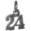 Sterling Silver Pendant #'s 10-29 Small Numerals for Celebrating All Occasions; Anniversary, Birthdays