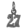 Sterling Silver Pendant #'s 10-29 Small Numerals for Celebrating All Occasions; Anniversary, Birthdays