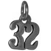 Sterling Silver Pendant #'s 30-49,Small Numerals for Celebrating All Occasions; Anniversary, Birthdays