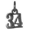 Sterling Silver Pendant #'s 30-49,Small Numerals for Celebrating All Occasions; Anniversary, Birthdays