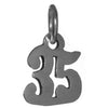 Sterling Silver Pendant #'s 30-49,Small Numerals for Celebrating All Occasions; Anniversary, Birthdays