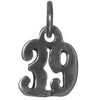 Sterling Silver Pendant #'s 30-49,Small Numerals for Celebrating All Occasions; Anniversary, Birthdays