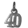 Sterling Silver Pendant #'s 30-49,Small Numerals for Celebrating All Occasions; Anniversary, Birthdays