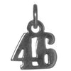 Sterling Silver Pendant #'s 30-49,Small Numerals for Celebrating All Occasions; Anniversary, Birthdays