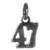 Sterling Silver Pendant #'s 30-49,Small Numerals for Celebrating All Occasions; Anniversary, Birthdays