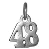 Sterling Silver Pendant #'s 30-49,Small Numerals for Celebrating All Occasions; Anniversary, Birthdays