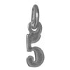 Sterling Silver Pendant 1-9 & 00-09 Small Numerals for Celebrating All Occasions; Anniversary, Birthdays