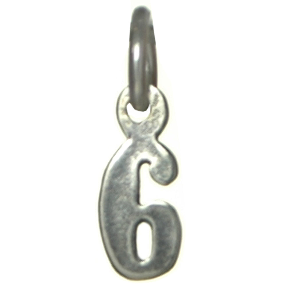 Sterling Silver Pendant 1-9 & 00-09 Small Numerals for Celebrating All Occasions; Anniversary, Birthdays