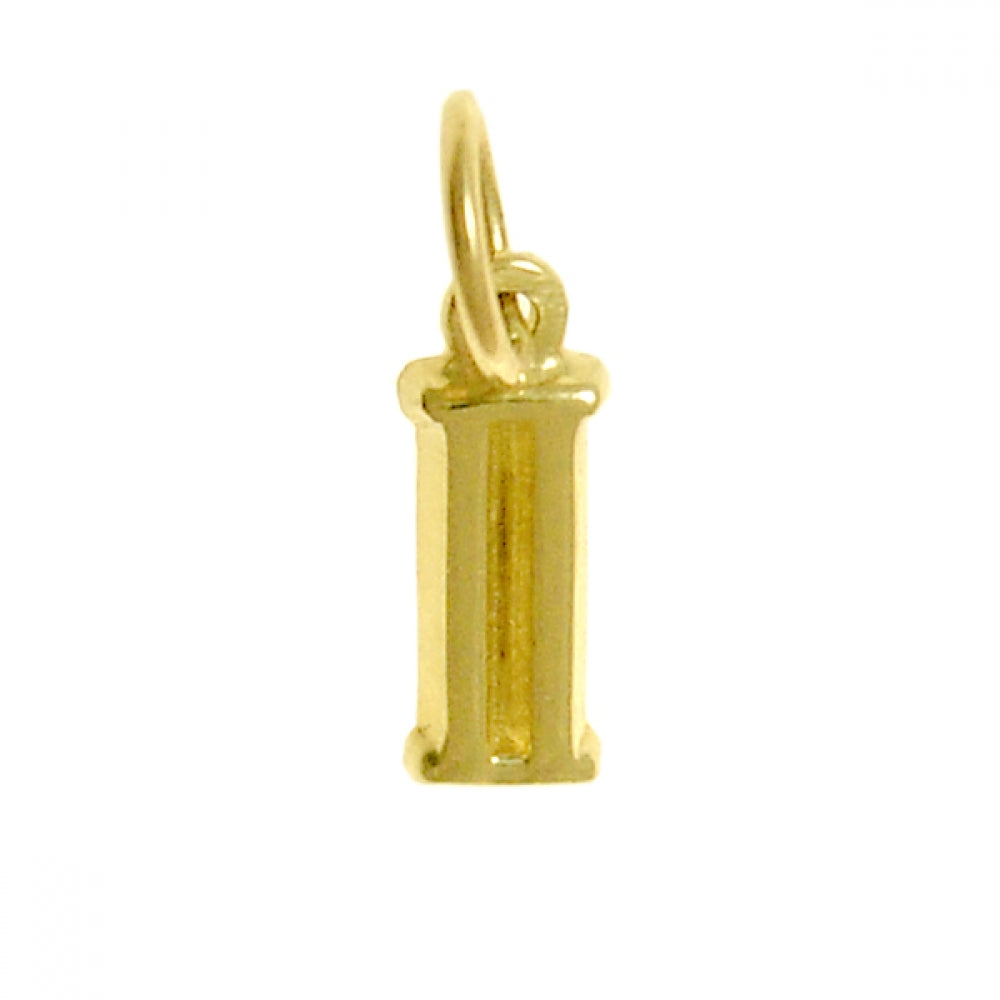 14k Gold Pendant, Small Roman Numerals for Celebrating All Occasions; Anniversary, Birthdays