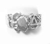 Sterling Silver Ring, Alcoholics Anonymous AA Symbol Small Nugget Style
