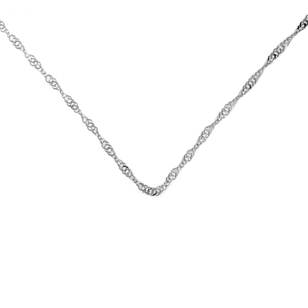 24" Sterling Silver Singapore Chain,