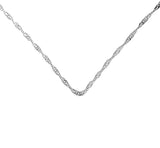 24" Sterling Silver Singapore Chain,