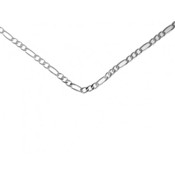 24" Sterling Silver Medium Figaro Chain