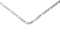 24" Sterling Silver Medium Figaro Chain