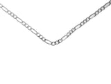18" Sterling Silver Medium Figaro Chain