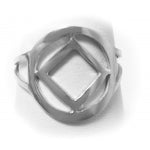 Sterling Silver Ring, Narcotics Anonymous NA Symbol