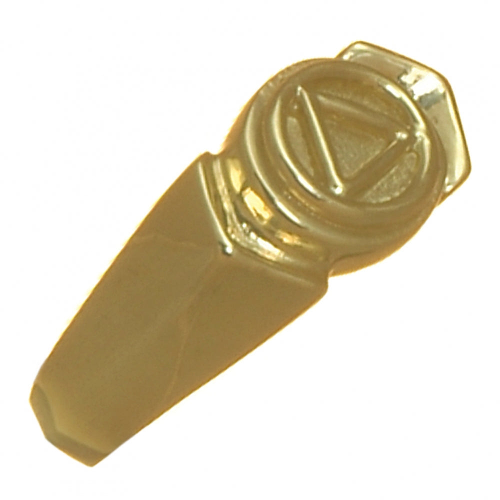 14k Gold Ring, Alcoholics Anonymous AA Symbol