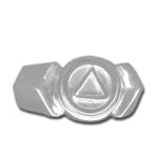 Sterling Silver Ring, Alcoholics Anonymous AA Symbol