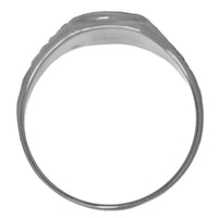 Sterling Silver Ring, Alcoholics Anonymous AA Circle Triangle With Sunrise on both sides of Symbol