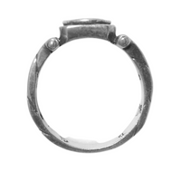 Sterling Silver Ring, Alcoholics Anonymous AA Symbol, Chain Link Style