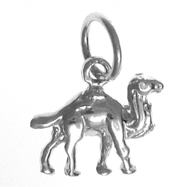 Sterling Silver Pendant, Adorable Camel "Can Go 24 Hours Without A Drink"