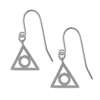 Sterling Silver Earrings, Family Recovery Symbol