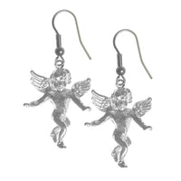 Sterling Silver Earrings, Guardian Angel