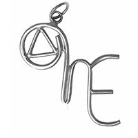 Saying Pendant, Sterling Silver, "One, We, Me"