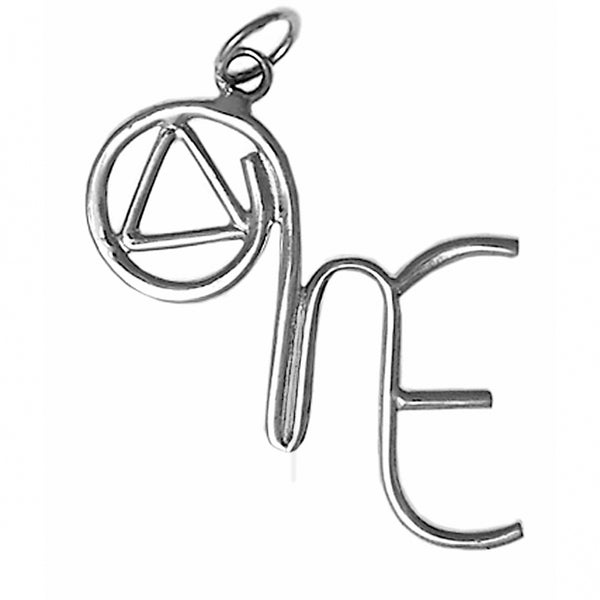 Saying Pendant, Sterling Silver, "One, We, Me"