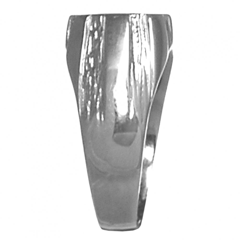 Sterling Silver Mens Ring with Alcoholics Anonymous AA Symbol in a Wide Signet Style